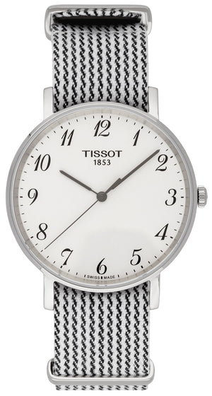 Tissot T Classic Everytime Medium White Dial Two Tone NATO Strap Watch for Women - T109.410.18.032.00 Buy Now By Tissot
