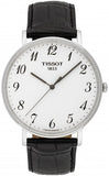 Tissot Everytime Large White Dial Black Leather Strap Watch For Men - T109.610.16.032.00 Buy Now By Tissot