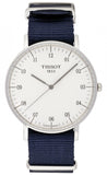 Tissot T Classic Everytime Large White Dial Blue NATO Strap Watch For Men - T109.610.17.037.00 Buy Now By Tissot