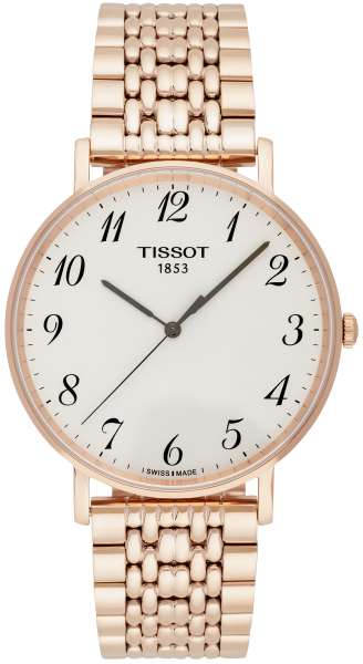 Tissot T Classic Everytime White Dial Rose Gold Mesh Bracelet Watch for Men - T109.610.33.032.00 Buy Now By Tissot