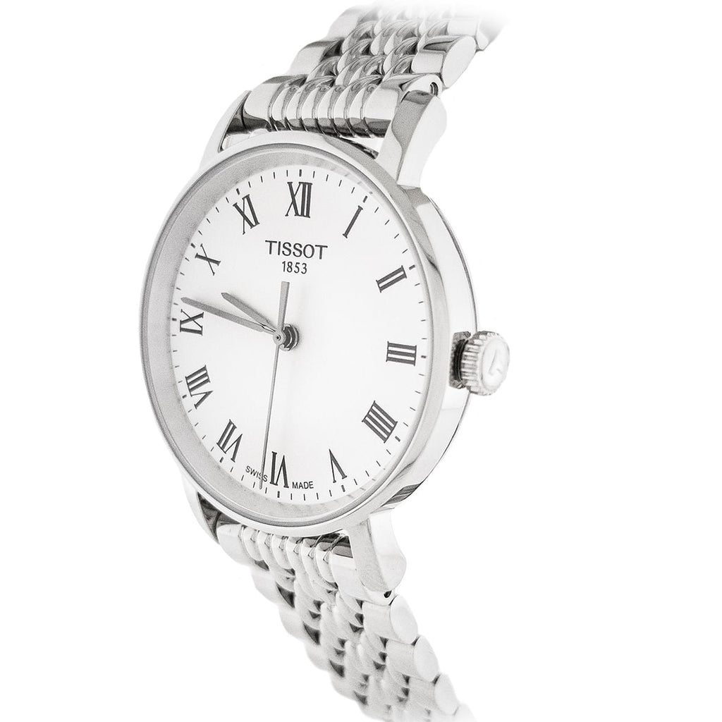 Tissot T Classic Everytime Small White Dial Silver Mesh Bracelet Watch For Women - T109.210.11.033.00 Buy Now By Tissot