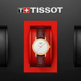 Tissot Everytime Desire Small White Dial Maroon Leather Strap Watch For Women - T109.210.36.031.00 Buy Now By Tissot