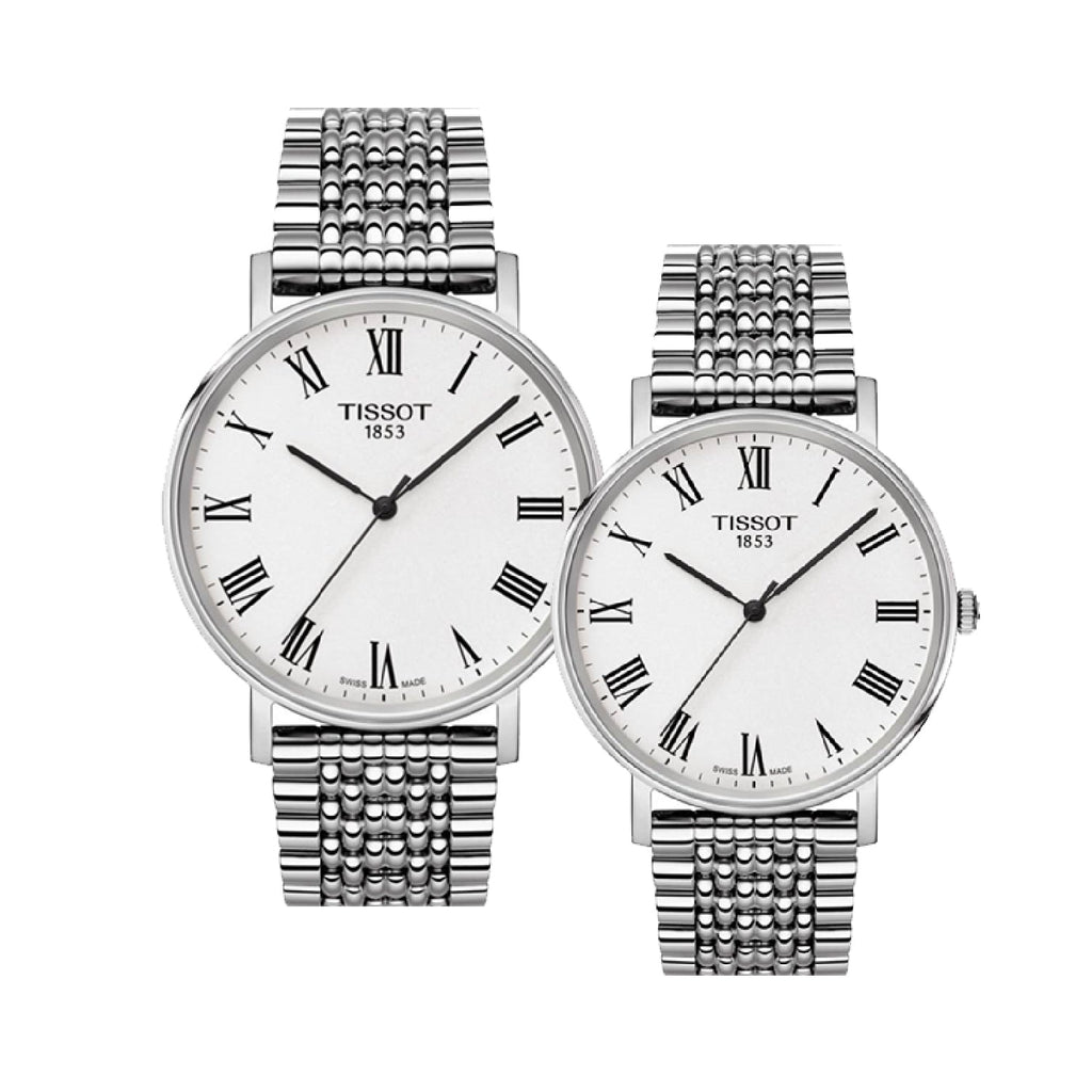 Tissot T Classic Everytime White Dial Silver Mesh Bracelet Watch For Men - T109.410.11.033.00 Buy Now By Tissot