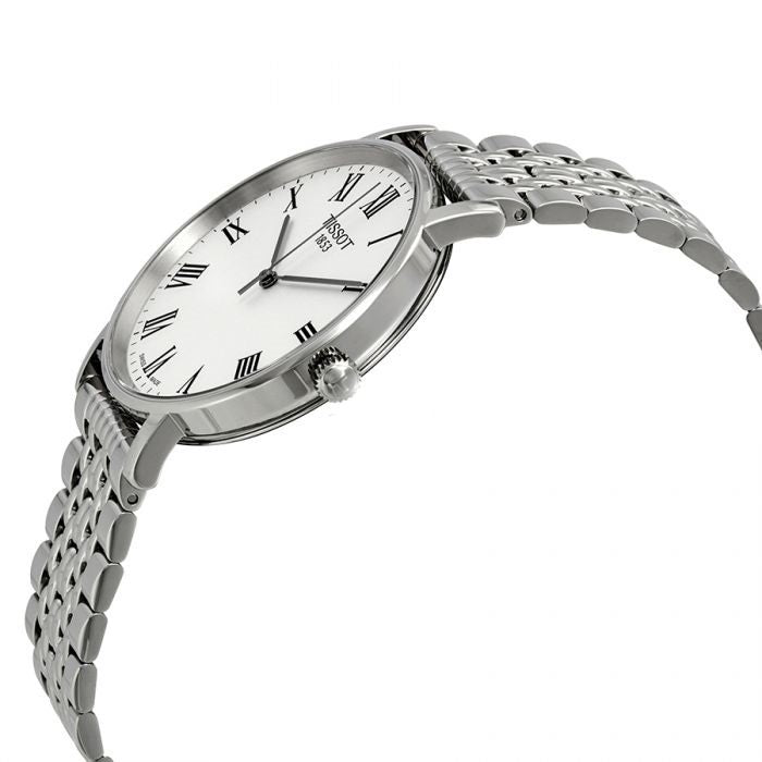 Tissot T Classic Everytime White Dial Silver Mesh Bracelet Watch For Men - T109.410.11.033.00 Buy Now By Tissot