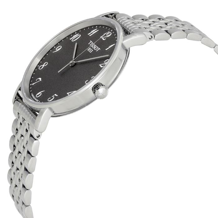 Tissot T Classic Everytime Quartz Black Dial Silver Steel Strap Watch for Men - T109.410.11.072.00 Buy Now By Tissot