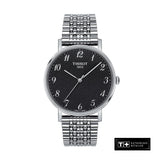 Tissot T Classic Everytime Quartz Black Dial Silver Steel Strap Watch for Men - T109.410.11.072.00 Buy Now By Tissot