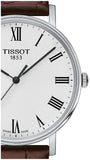 Tissot T Classic Everytime White Dial Brown Leather Strap Watch For Men - T109.410.16.033.00 Buy Now By Tissot