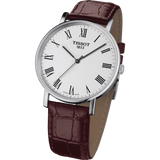 Tissot T Classic Everytime White Dial Brown Leather Strap Watch For Men - T109.410.16.033.00 Buy Now By Tissot