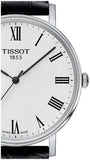 Tissot Everytime Medium White Dial Black Leather Strap Watch For Men - T109.410.16.033.01 Buy Now By Tissot
