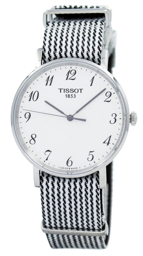 Tissot T Classic Everytime Medium White Dial Two Tone NATO Strap Watch for Women - T109.410.18.032.00 Buy Now By Tissot