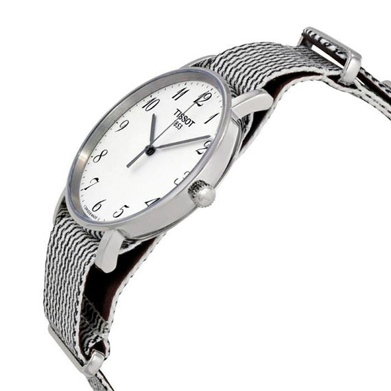 Tissot T Classic Everytime Medium White Dial Two Tone NATO Strap Watch for Women - T109.410.18.032.00 Buy Now By Tissot