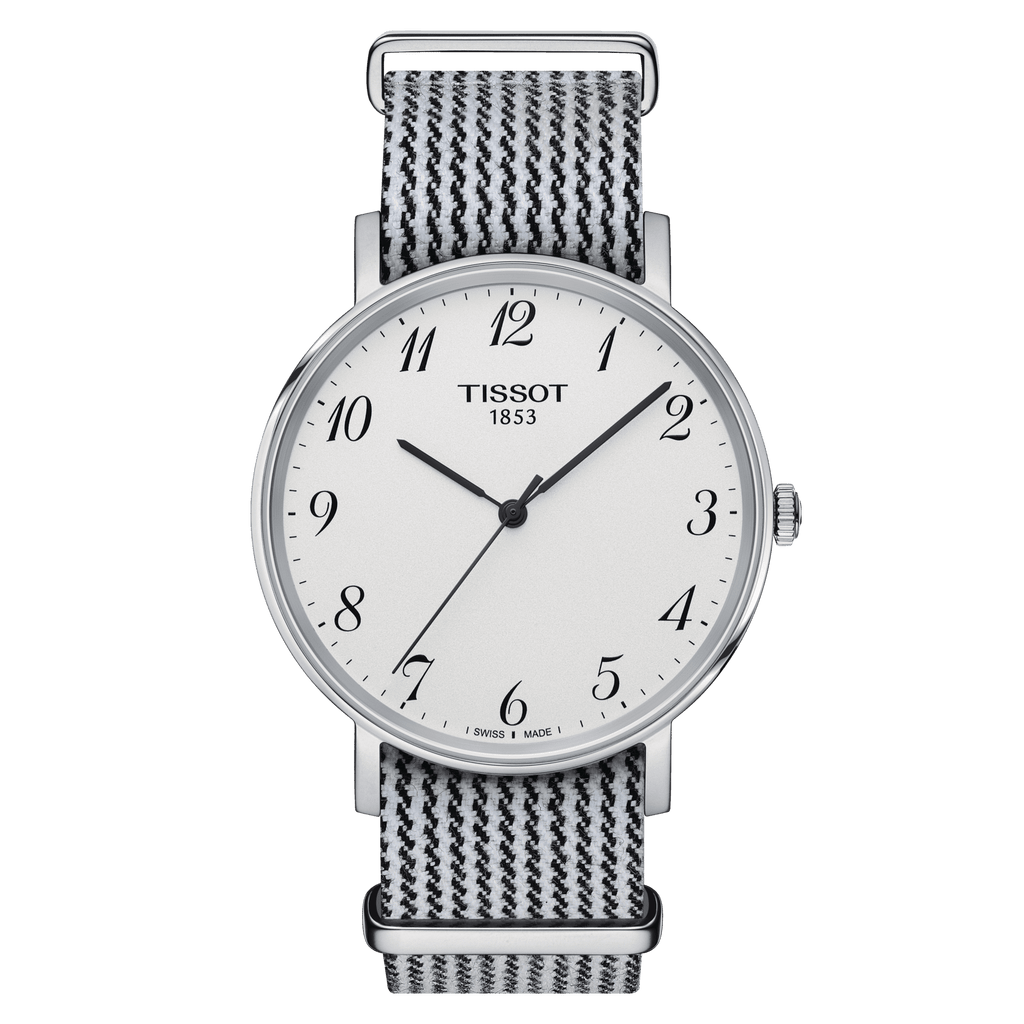 Tissot T Classic Everytime Medium White Dial Two Tone NATO Strap Watch for Women - T109.410.18.032.00 Buy Now By Tissot