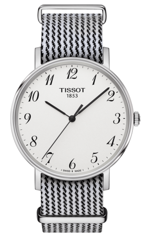 Tissot T Classic Everytime Medium White Dial Two Tone NATO Strap Watch for Women - T109.410.18.032.00 Buy Now By Tissot