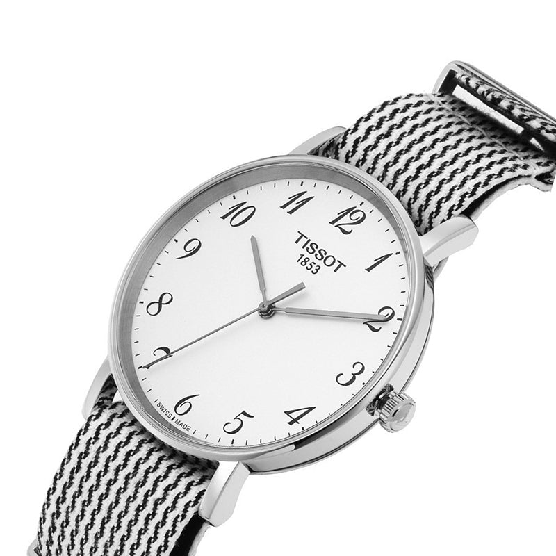Tissot T Classic Everytime Medium White Dial Two Tone NATO Strap Watch for Women - T109.410.18.032.00 Buy Now By Tissot