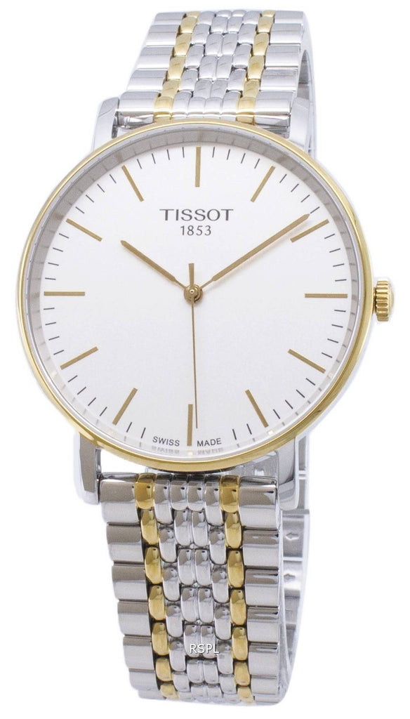 Tissot Everytime Medium White Dial Two Tone Mesh Bracelet Watch For Men - T109.410.22.031.00 Buy Now By Tissot