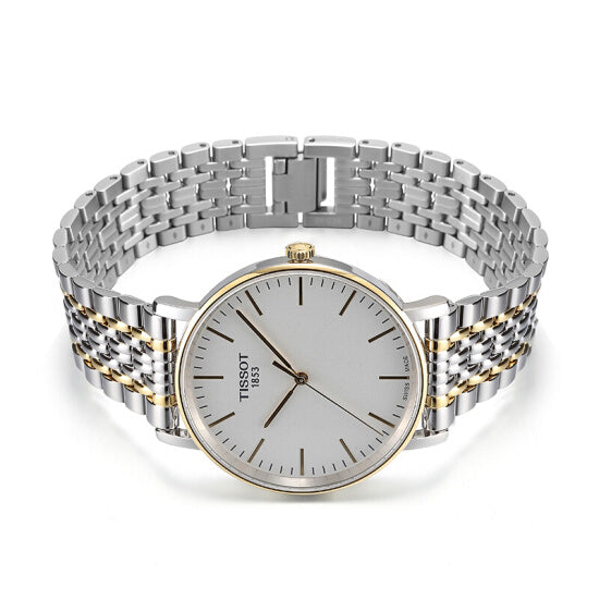 Tissot Everytime Medium White Dial Two Tone Mesh Bracelet Watch For Men - T109.410.22.031.00 Buy Now By Tissot