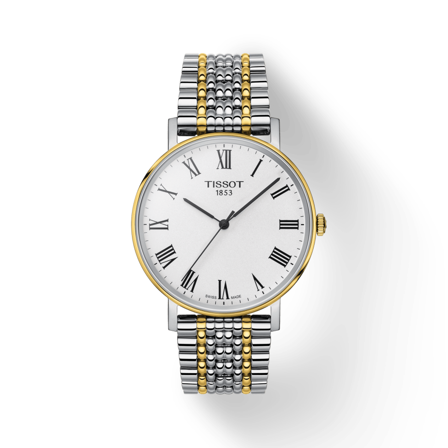 Tissot Everytime Medium White Dial Two Tone Mesh Bracelet Watch For Men - T109.410.22.033.00 Buy Now By Tissot