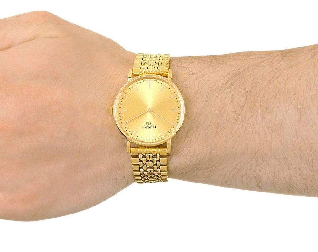 Tissot T Classic Everytime Medium Gold Dial Gold Mesh Bracelet Watch For Men - T109.410.33.021.00 Buy Now By Tissot