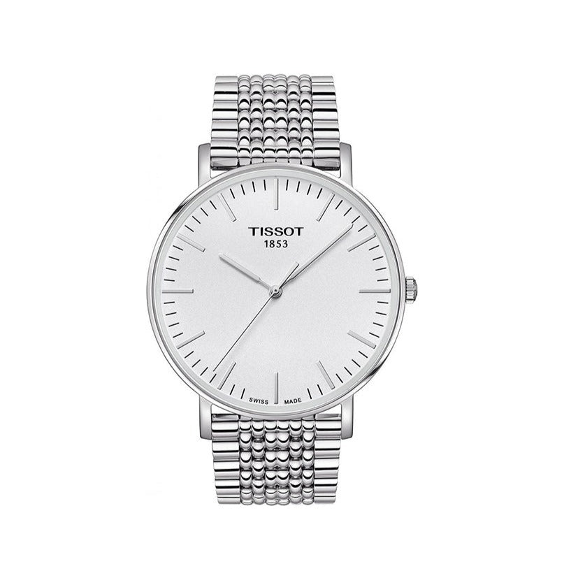 Tissot T Classic Everytime Large White Dial Silver Steel Strap Watch for Men - T109.610.11.031.00 Buy Now By Tissot