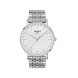 Tissot T Classic Everytime Large White Dial Silver Steel Strap Watch for Men - T109.610.11.031.00 Buy Now By Tissot