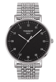 Tissot Everytime Large Black Dial Silver Mesh Bracelet Watch For Men - T109.610.11.077.00 Buy Now By Tissot