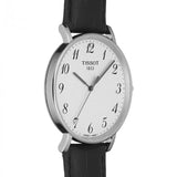 Tissot Everytime Large White Dial Black Leather Strap Watch For Men - T109.610.16.032.00 Buy Now By Tissot