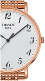 Tissot T Classic Everytime White Dial Rose Gold Mesh Bracelet Watch for Men - T109.610.33.032.00 Buy Now By Tissot