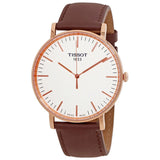 Tissot T Classic Everytime White Dial Brown Leather Strap Watch for Men - T109.610.36.031.00 Buy Now By Tissot