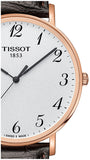 Tissot T Classic Everytime White Dial Black Leather Strap Watch For Men - T109.610.36.032.00 Buy Now By Tissot