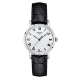 Tissot Everytime Small White Dial Black Leather Strap Watch For Women - T109.210.16.033.00 Buy Now By Tissot