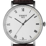 Tissot T Classic Everytime White Dial Brown Leather Strap Watch For Men - T109.410.16.033.00 Buy Now By Tissot