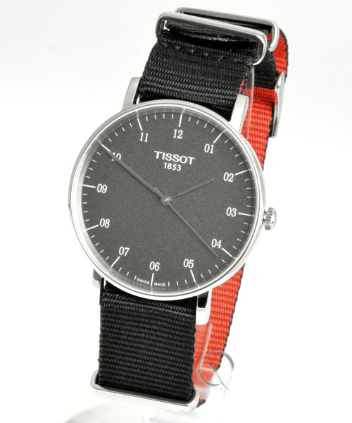 Tissot Everytime Medium Black Dial Black NATO Strap Watch For Men - T109.410.17.077.00 Buy Now By Tissot