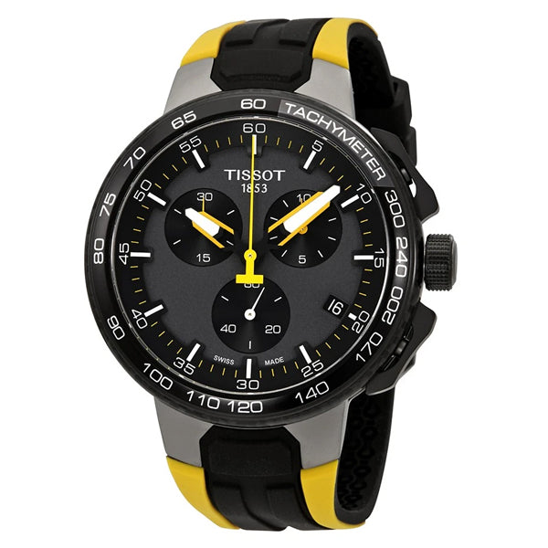 Tissot T Bike Cycling Tour de France Black Dial Two Tone Rubber Strap Watch For Men - T111.417.37.441.00 Buy Now By Tissot