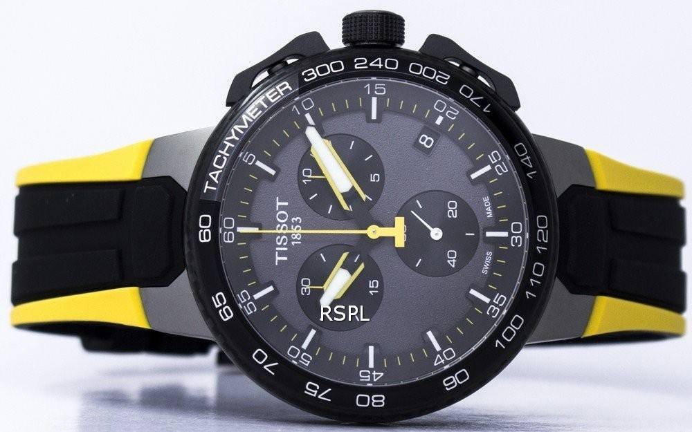 Tissot T Bike Cycling Tour de France Black Dial Two Tone Rubber Strap Watch For Men - T111.417.37.441.00 Buy Now By Tissot