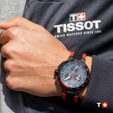 Tissot T Race Cycling Vuelta Black Dial Two Tone Rubber Strap Watch For Men - T111.417.37.441.01 Buy Now By Tissot