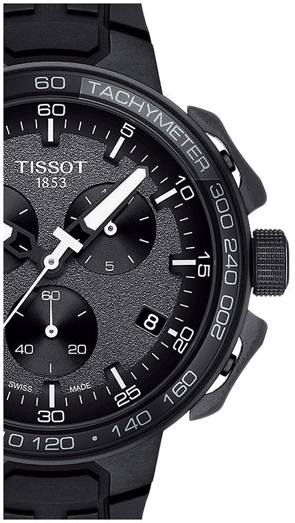 Tissot T Race Cycling Chronograph Black Dial Black Rubber Strap Watch For Men - T111.417.37.441.03 Buy Now By Tissot