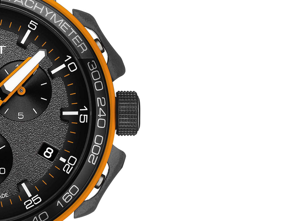 Tissot T Race Cycling Chronograph Black Dial Two Tone Rubber Strap Watch For Men - T111.417.37.441.04 Buy Now By Tissot