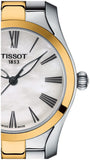 Tissot T Wave Lady White Mother of Pearl Dial Two Tone Steel Strap Watch For Women - T112. 210. 22. 113. 00 Buy Now By Tissot