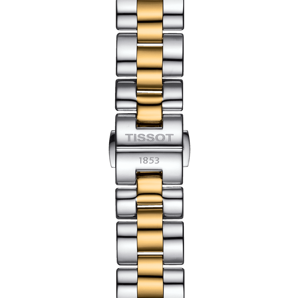 Tissot T Wave Quartz Mother of Pearl Dial Two Tone Steel Strap Watch for Women - T112.210.22.113.00 Buy Now By Tissot