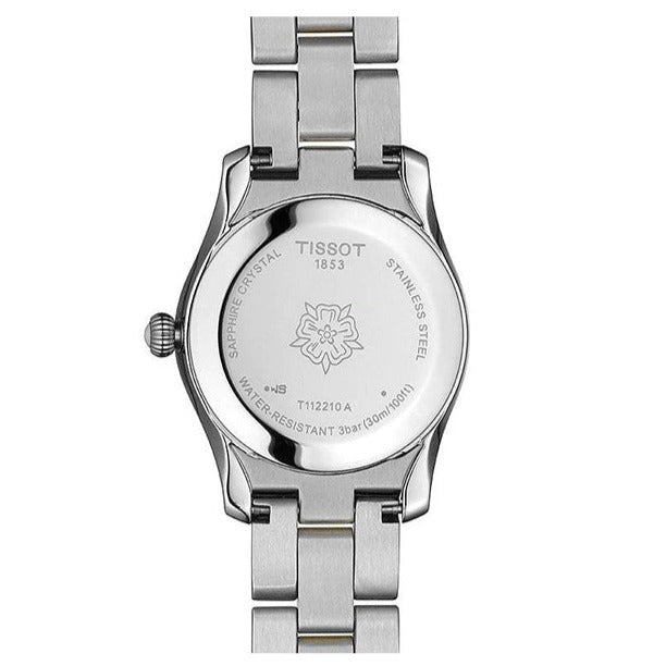 Tissot T Wave Quartz Mother of Pearl Dial Two Tone Steel Strap Watch for Women - T112.210.22.113.00 Buy Now By Tissot