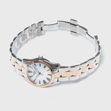 Tissot T Wave Mother of Pearl Dial Two Tone Steel Strap Watch For Women - T112.210.22.113.01 Buy Now By Tissot