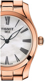 Tissot T Wave Mother of Pearl Dial Rose Gold Steel Strap Watch For Women - T112.210.33.113.00 Buy Now By Tissot