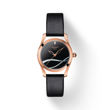 Tissot T Wave Black Dial Black Leather Strap Watch For Women - T112.210.36.051.00 Buy Now By Tissot