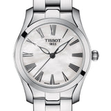 Tissot T Wave T Lady Mother of Pearl Dial Silver Steel Strap Watch For Women - T112.210.11.113.00 Buy Now By Tissot