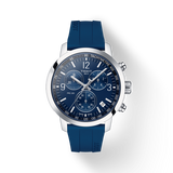 Tissot T Sport PRC 200 Chronograph Blue Rubber Strap Watch For Men - T114.417.17.047.00 Buy Now By Tissot