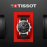 Tissot PRC 200 Chronograph Black Dial Black Rubber Strap Watch for Men - T114.417.17.057.00 Buy Now By Tissot