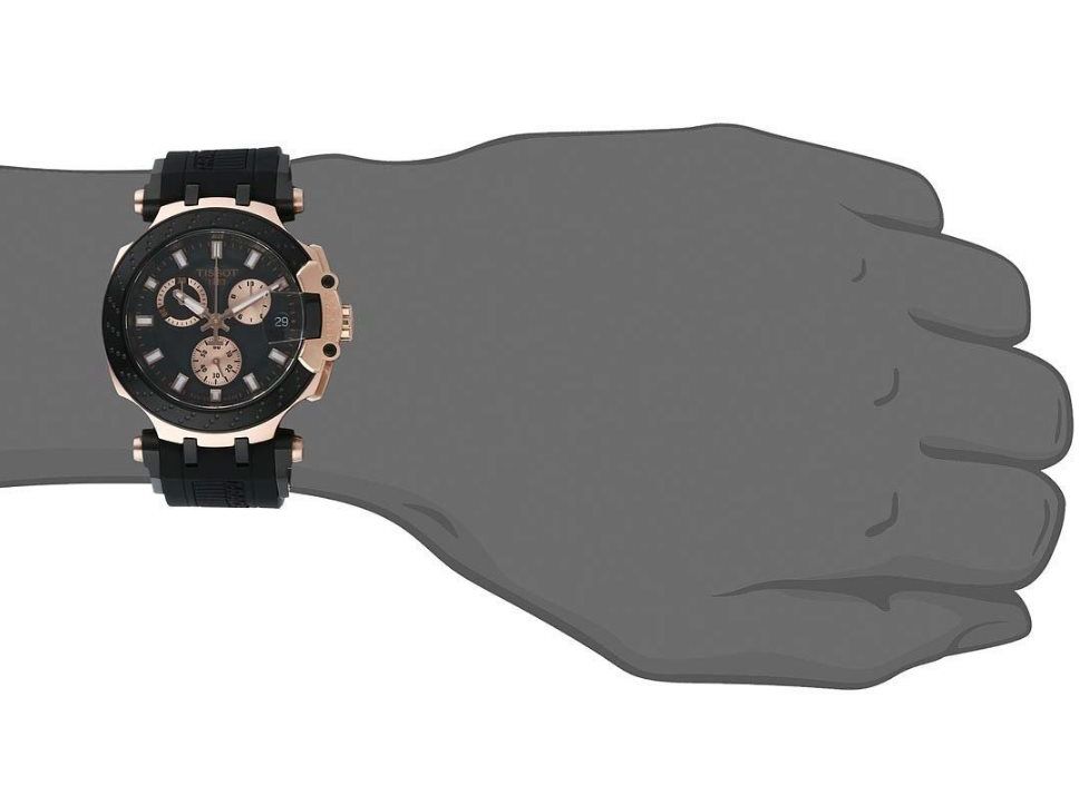 Tissot T Race Chronograph Black Dial Black Silicone Strap Watch For Men - T115.417.37.051.00 Buy Now By Tissot