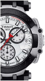Tissot T Race Chronograph White Dial Black Silicone Strap Watch For Men - T115.417.27.011.00 Buy Now By Tissot
