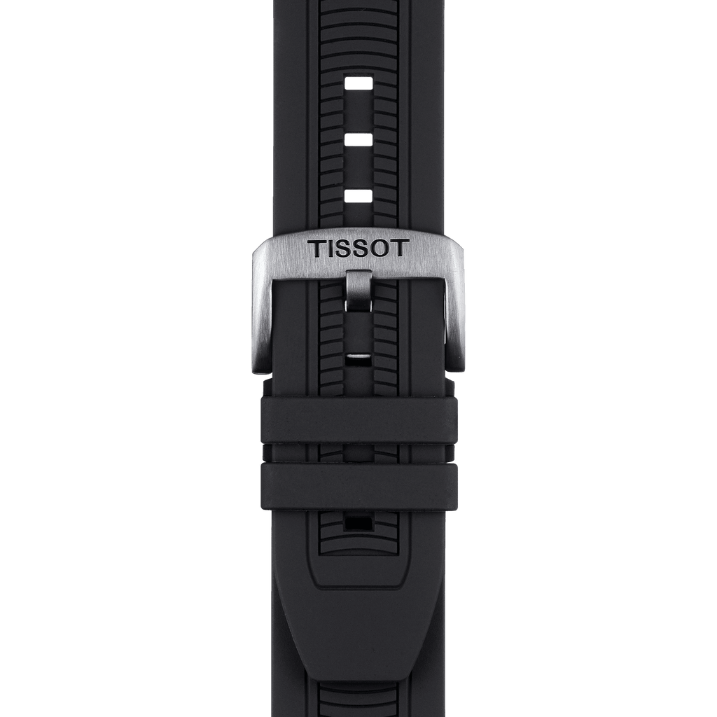 Tissot T Race Chronograph White Dial Black Silicone Strap Watch For Men - T115.417.27.011.00 Buy Now By Tissot