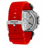 Tissot T Race Chronograph Black Dial Red Silicone Strap Watch For Men - T115.417.27.051.00 Buy Now By Tissot